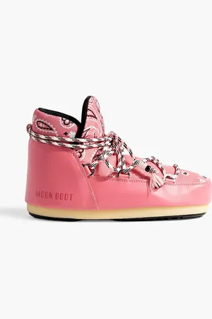 Moon Boot Schneestiefel aus Shell und Kunstleder mit Paisley-Print - - 41-42