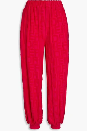 ALEXANDRE VAUTHIER Track Pants aus Frottee-Jacquard aus einer Baumwollmischung - Pink - S