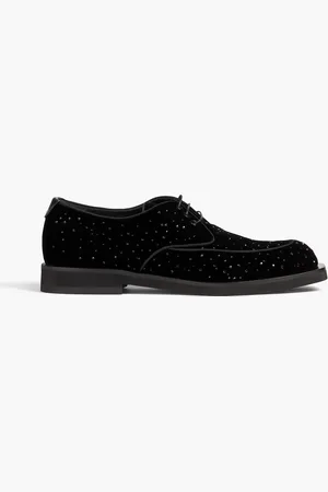 Emporio Armani Derbys aus Samt mit Kristallverzierung - - UK 5