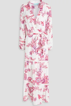 Melissa Odabash Wisteria Maxikleid aus Webstoff mit floralem Print - - S