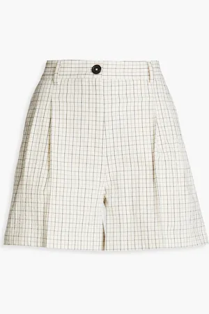 Paul Smith Karierte Shorts aus Seersucker aus einer Baumwollmischung - Weiß - IT 46