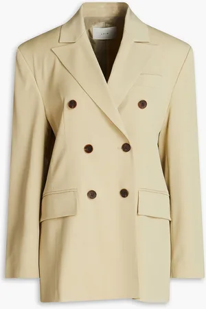 LVIR Doppelreihiger Blazer aus Twill - Grün - M