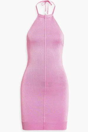 1017 ALYX 9SM Butterfly Neckholder-Minikleid aus Stretch-Strick - - M
