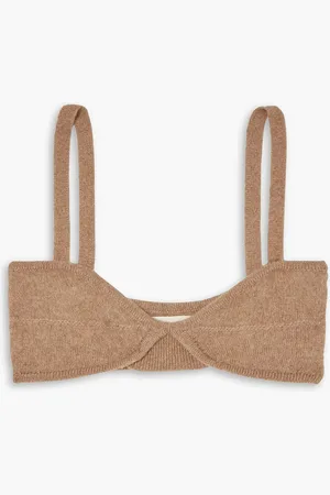 Khaite Eda Soft-BH aus Kaschmir - Braun - S
