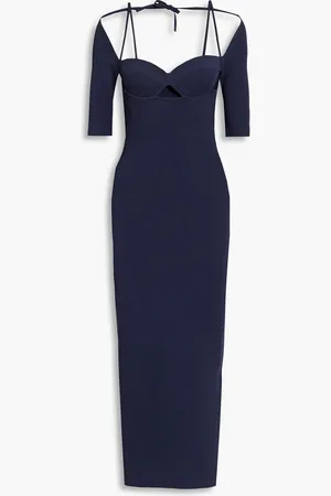 Altuzarra Mareen Maxikleid aus Rippstrick mit Cut-outs - Blau - L