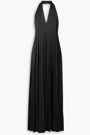 A.L.C. Rio Neckholder-Jumpsuit aus plissiertem Satin - - US 8