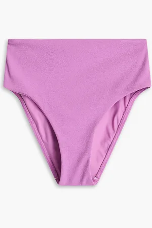 MATTEAU The High Waist Bikini-Höschen aus Stretch-Crêpe - Lila - 4