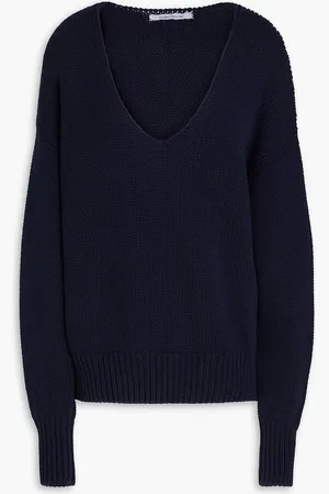 Another Tomorrow Pullover aus Baumwolle - Blau - L