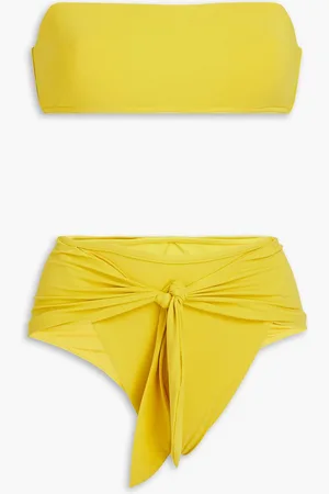 ZIMMERMANN Bandeau-Bikini mit Bindedetail vorne - Gelb - 0