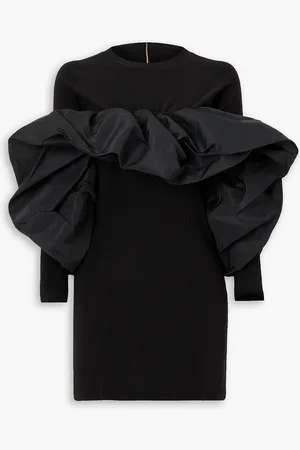 AZ FACTORY Lutz Huelle Norman Minikleid aus Stretch-Jersey und recyceltem Taft - - FR 38