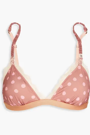 LOVE Stories Filippa Triangel-BH aus Stretch-Material mit Polka-Dots - Pink - IT I C