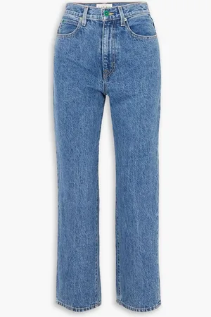 SLVRLAKE London verkürzte, hoch sitzende Jeans mit geradem Bein - Blau - 32