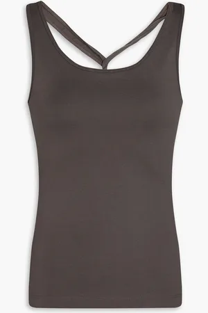 BITE Tendu Tanktop aus Stretch-Baumwoll-Jersey - Grau - XL