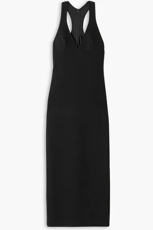 BRANDON MAXWELL Midikleid aus gebondetem Jersey - - US 8