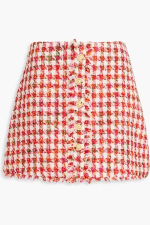 Cara Cara Minirock aus Tweed mit Gingham-Karo - - US 4