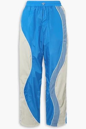 Ahluwalia Jogginghose aus Shell in Colour-Block-Optik - Blau - UK 10
