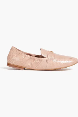 Tory Burch Verzierte Loafers aus Wasserschlangenleder - - US 6