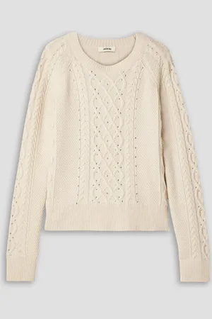 Jason Wu Zopfstrickpullover mit Verzierungen - Weiß - XL