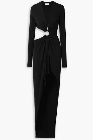 ALEXANDRE VAUTHIER Asymmetrische Robe aus Stretch-Crêpe mit Cut-out und Verzierung - - FR 44
