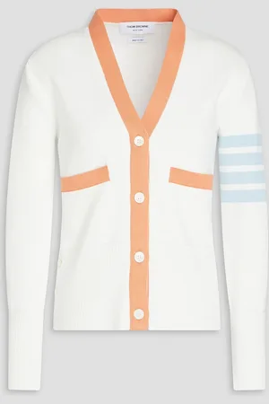 Thom Browne Milano gestreifter Cardigan aus Baumwolle - - IT 36