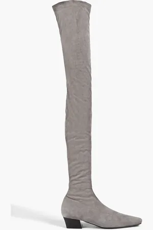 By Far Colette Overknees aus Stretch-Velourslederimitat - - EU 36