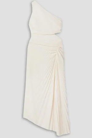 A.L.C. Dahlia asymmetrisches Midikleid aus Crêpe mit Cut-out - Weiß - US 0