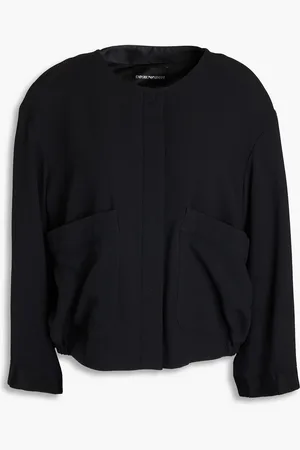 Emporio Armani Cropped Jacke aus Krepon - - IT 46