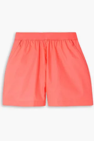 GOOD AMERICAN Shorts aus beschichteter Baumwollpopeline - Orange - 4