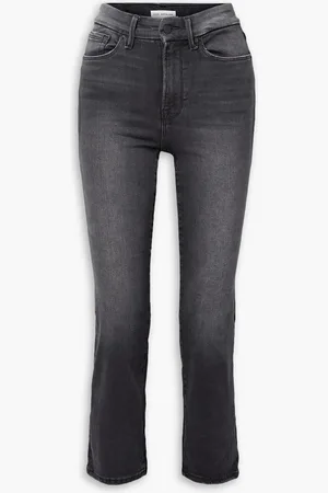 GOOD AMERICAN Always Fits Good Legs hoch sitzende Jeans mit geradem Bein - - US 00