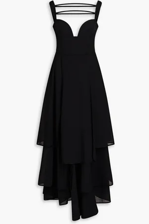 A.W.A.K.E. MODE Mehrlagiges Midikleid aus einer Wollmischung - - FR 34