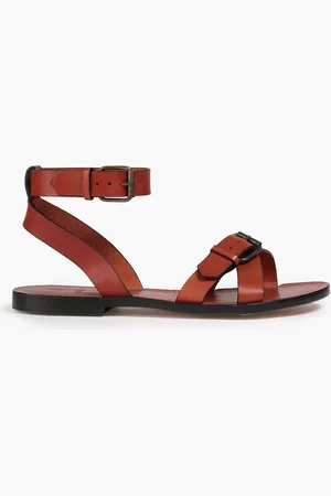 Bash Camelia Sandalen aus Leder mit Schnalle - Braun - EU 36