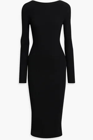 A.L.C. Kayla Midikleid aus Rippstrick mit Cut-outs - - S
