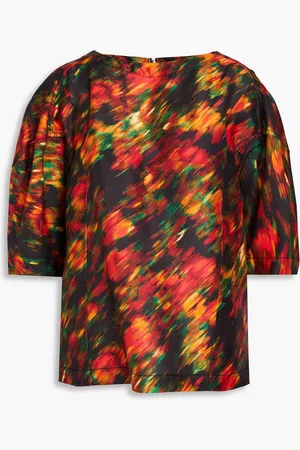 3.1 Phillip Lim Bedrucktes Oberteil aus glänzendem Twill - - US 4