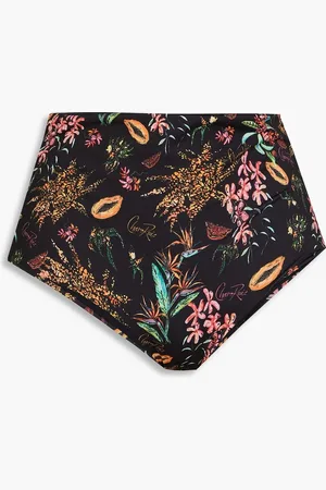 CHARO RUIZ IBIZA Hoch sitzendes Bikini-Höschen mit Print - - S