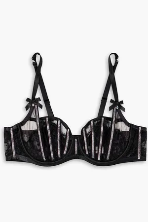 Agent Provocateur Caitriona Bügel-BH aus Spitze mit Kristallverzierung - - 32 D
