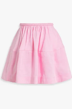 AJE Anne Minirock aus einer Leinenmischung - Pink - UK 14