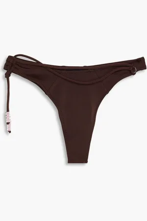 Jacquemus Barco halbhohes Bikini-Höschen mit Zierperlen - Braun - XXL