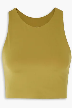 GIRLFRIEND COLLECTIVE Dylan Sport-BH aus recyceltem Stretch-Material - Gelb - XXS