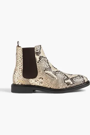 Axel Arigato Chelsea-Boots aus Leder mit Schlangeneffekt - - EU 36