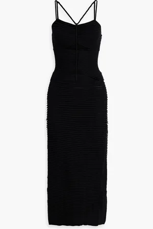 Altuzarra Plissiertes Midikleid aus Stretch-Strick mit Cut-outs - - S