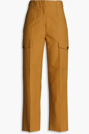 LVIR Hose mit geradem Bein aus Baumwolle - Braun - M