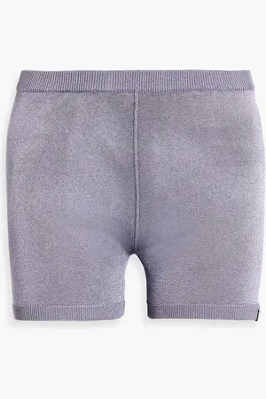 1017 ALYX 9SM Shorts aus Stretch-Strick mit Metallic-Effekt und Verzierung - Lila - L