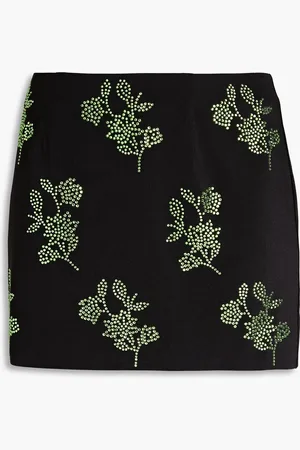 16Arlington Minirock aus Jersey mit floralem Print und Kristallverzierung - - UK 8