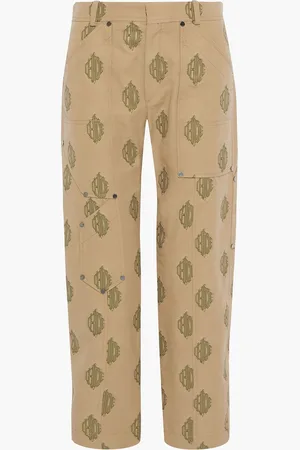 Chloé Hose mit geradem Bein aus Baumwolle mit Stickereien - Neutral - FR 36