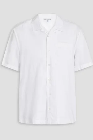 James Perse Embroidered cotton-voile shirt - - 1