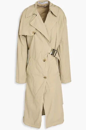 J.W.Anderson Asymmetrischer Trenchcoat aus Baumwoll-Twill - Neutral - UK 4
