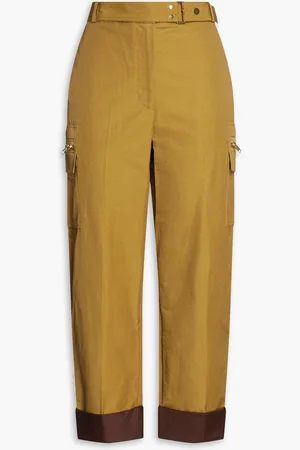 3.1 Phillip Lim Cropped Karottenhose aus einer Baumwollmischung - Gelb - US 2