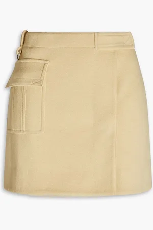Acne Studios Mini-Wickelrock aus gebürstetem Jersey - Gelb - DE 40