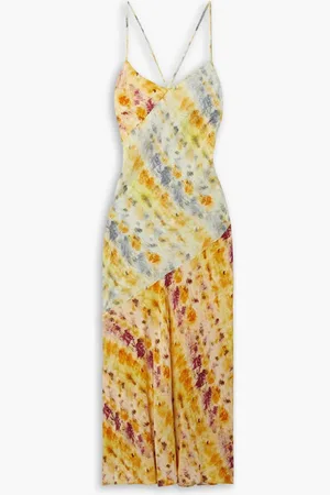 Jason Wu Midikleid aus Crêpe de Chine aus Seide mit Batikmuster - - US 6