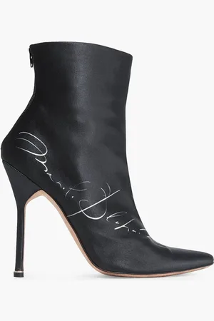 Vetements Ankle Boots aus Satin mit Print - - EU 35